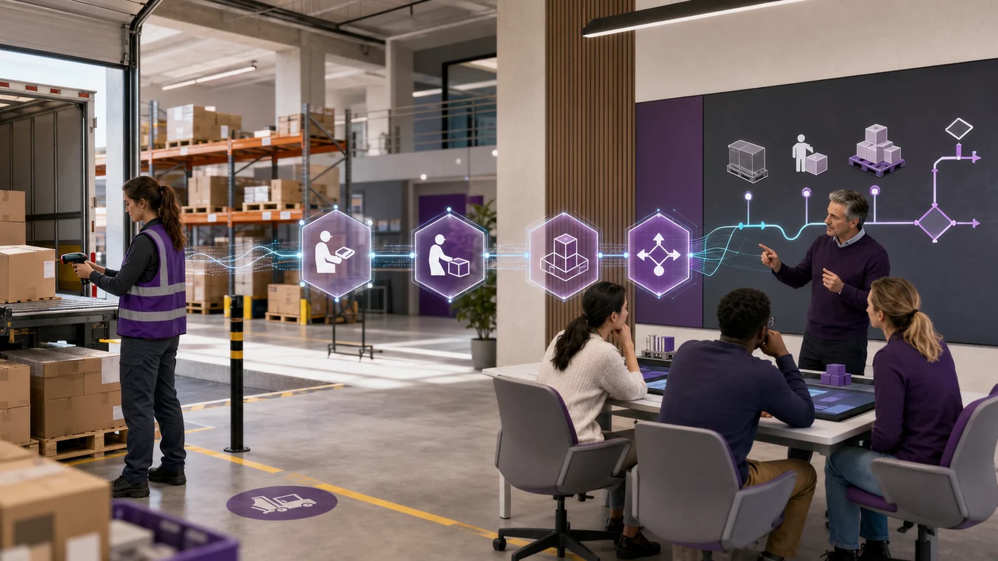 Un scénario logistique réel transformé en séquence d’apprentissage
