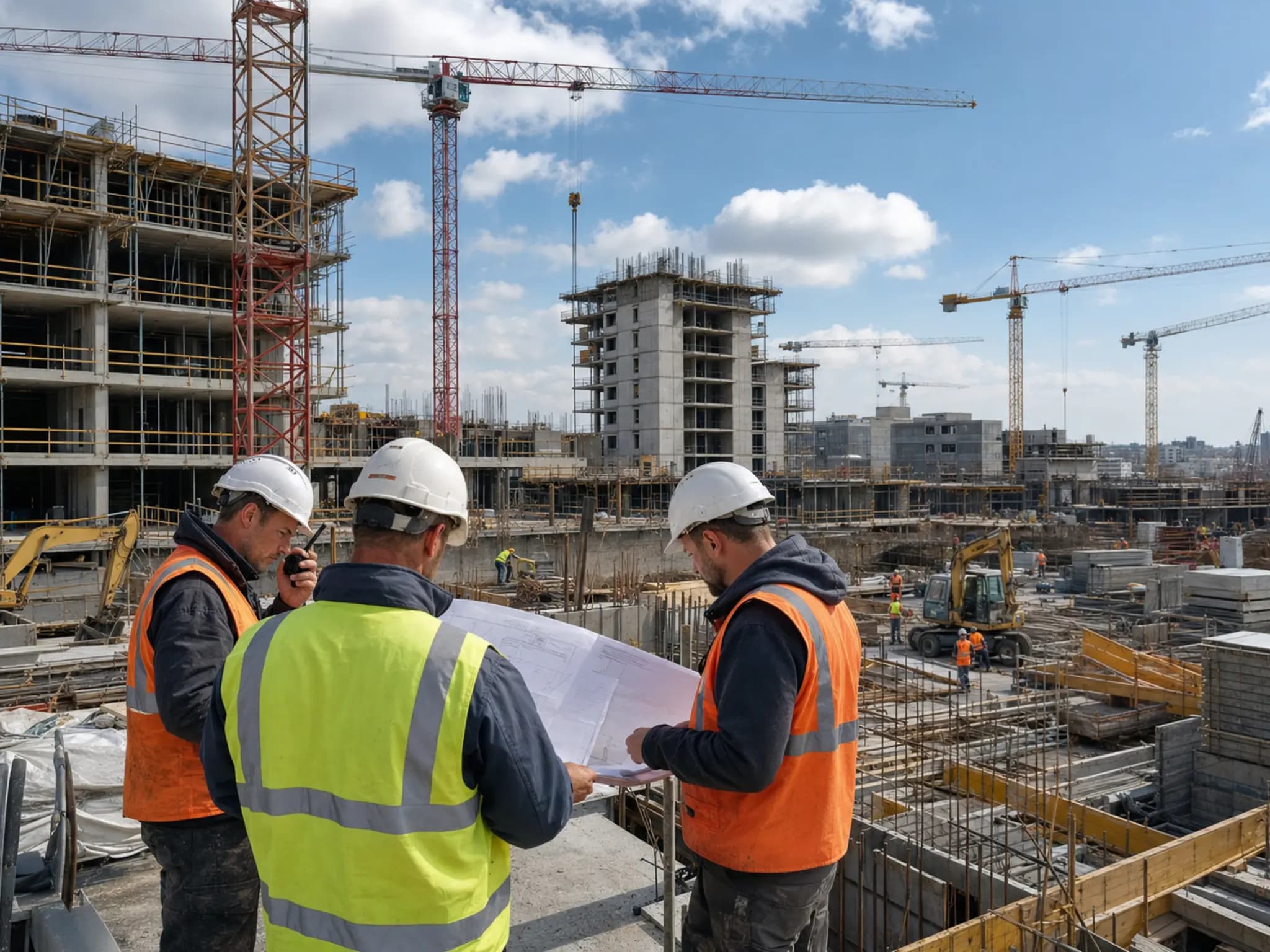 Multi-site construction