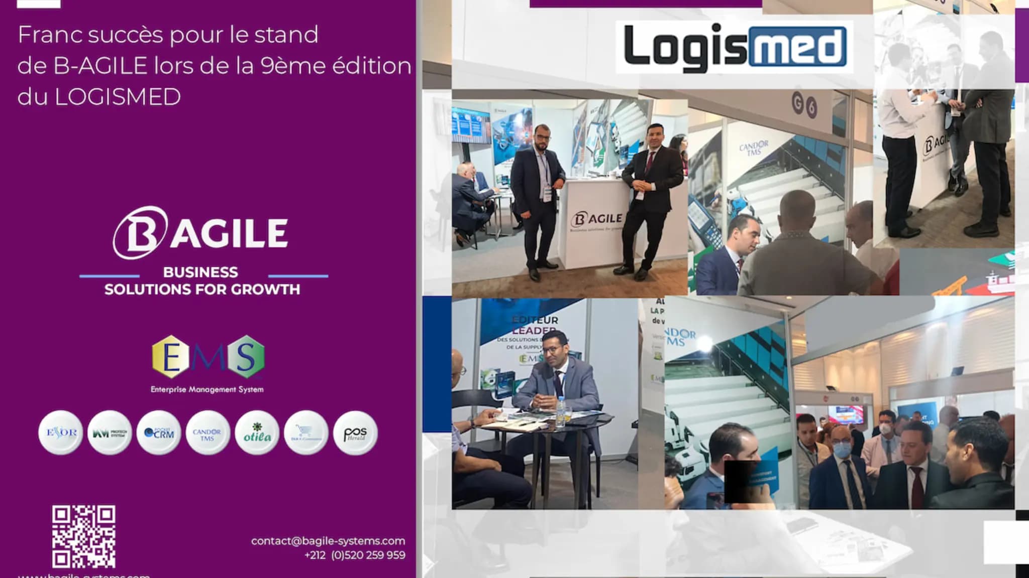 B-AGILE présente à la 9ème édition du salon LOGISMED 2022